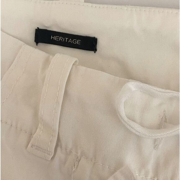 Talbots - White Heritage Lightweight Summer Capri Drawstring Pants Women's 4P - Picture 4 of 5